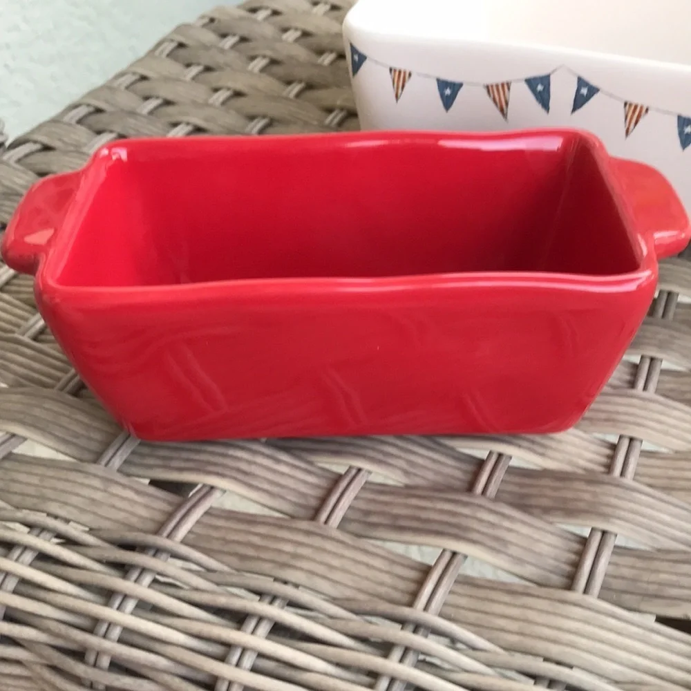 NWT Rae Dunn 4th of July RED Baking Dish